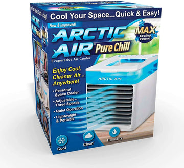 Arctic Air Ultra 3-in-1 Mini USB Portable Air Cooler | Personal Evaporative AC with LED Night Light for Home Office Travel