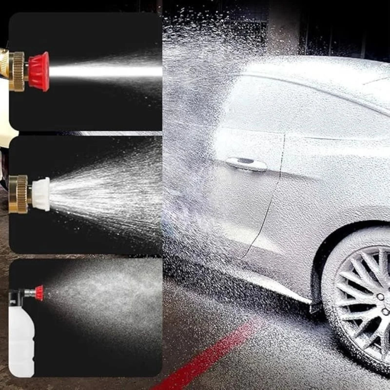 Double Battery Automatic Cordless Car Wash Spray Gun 48VF | Wireless High Pressure Foam Jet Washer | Portable Pressure Washer for Car, Bike & Home