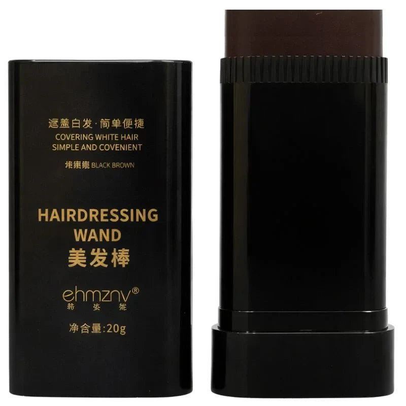 Brown Temporary Hair Color Stick | Long-Lasting Gray Coverage Hair Touch-Up Wand