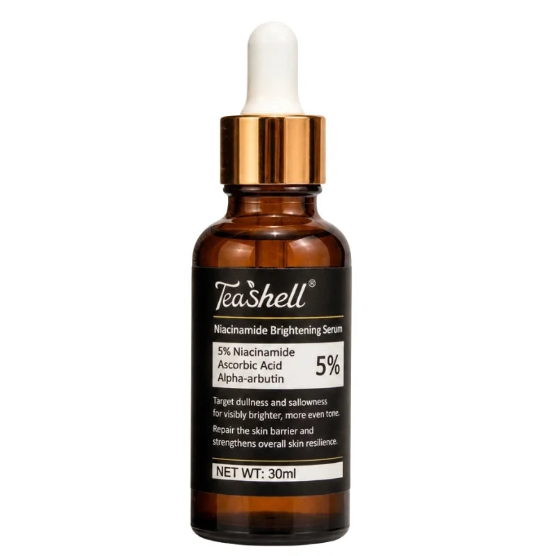 Teashell 5% Niacinamide Brightening Serum | Alpha Arbutin & Ascorbyl Acid | Dark Spot & Acne Mark Care | For All Skin Types | 30ml